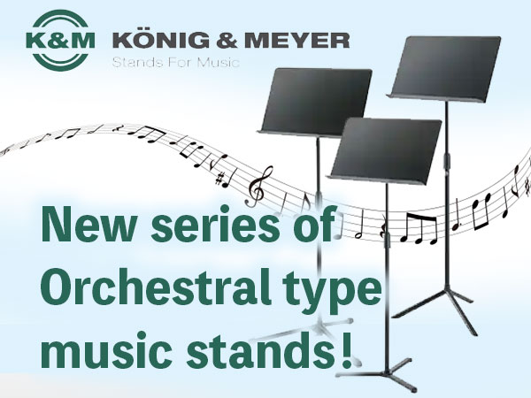 K&M New series of orchestral type music stands!