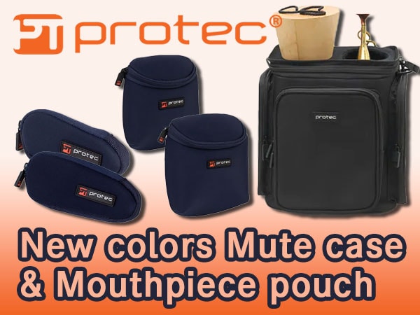New colors Mute case and Mouthpiece pouch from PROTEC!
