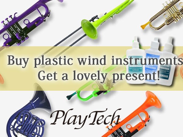 Buy PLAYTECH plastic wind instruments and get a lovely present!