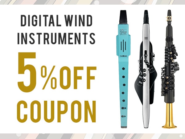 5% off coupon for digital wind instruments!