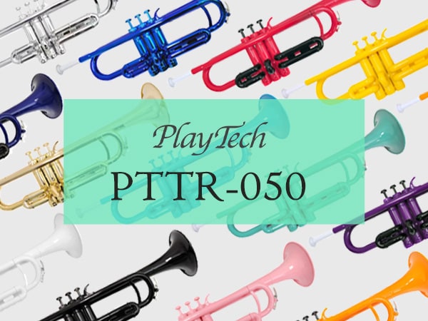 PLAYTECH wind instrument plastic trumpet "PTTR-050 series" in new colors!