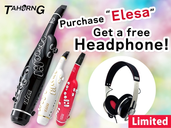 Limited Time Offer: Get a free pair of headphones with your purchase of the Elesa electronic saxophone!