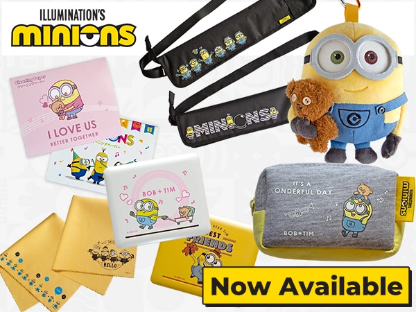 [New Products] Minions-Themed Wind and Percussion Instrument Accessories Now Available!