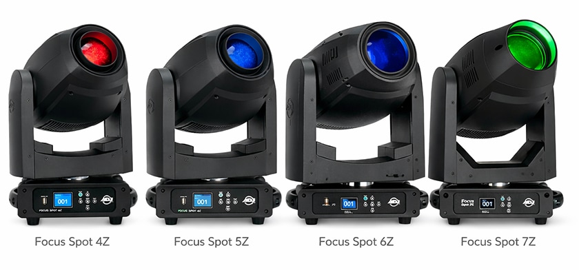 ADJ ムービングヘッド Focus Spot シリーズ