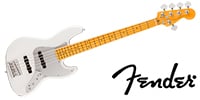 American Ultra II Jazz Bass V, Maple FB, Avalanche