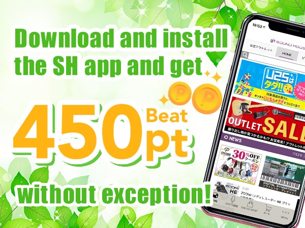 Download and install the SH app and get 450 Beat points without exception!