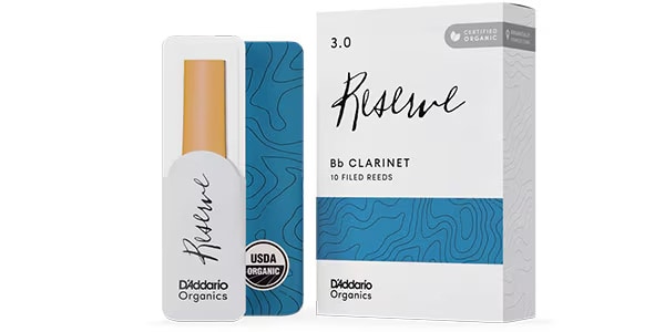 D'Addario Woodwinds / Bbクラリネットリード オーガニック レゼルヴ 3.0