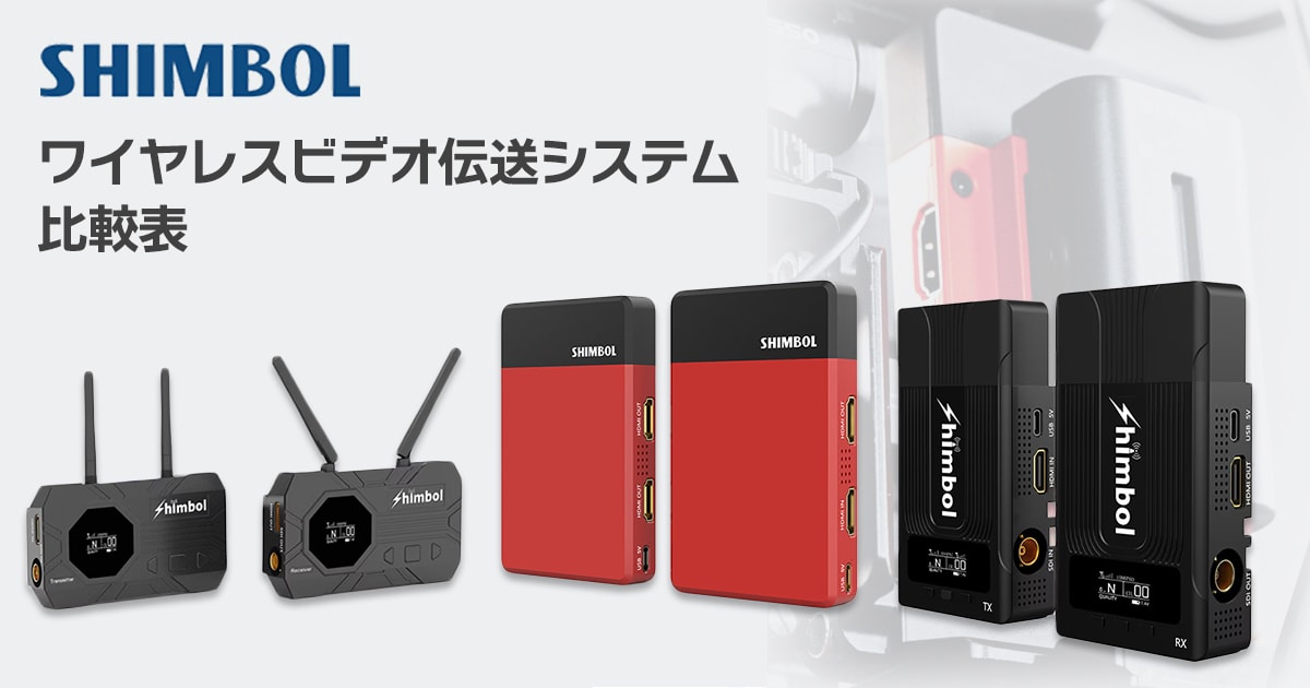 ほぼ未使用品] ワイヤレス 映像伝送システム SHIMBOL SHM860 ほぼ未