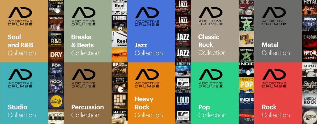 Addictive Drums 2 Collectionシリーズ