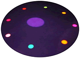 色とりどりのライト